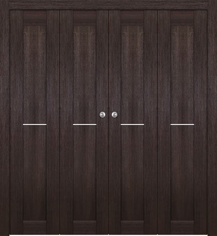 AVON 07 1H GOLD VERALINGA OAK DOUBLE BI-FOLD BELLDINNI MODERN INTERIOR DOOR - 1