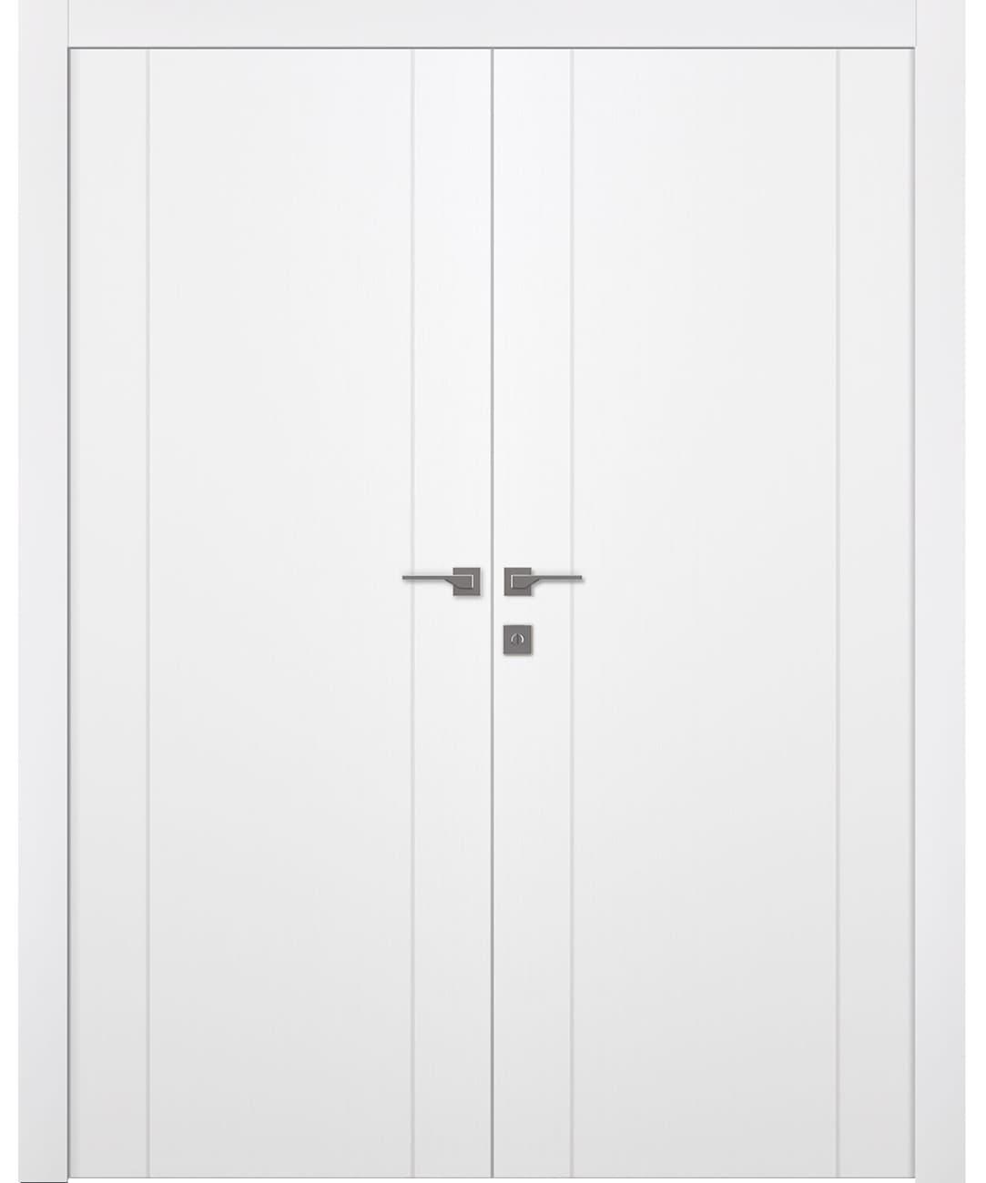 PALLADIO 2U BIANCO NOBLE DOUBLE BELLDINNI MODERN INTERIOR DOOR - 1