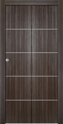 PALLADIO 4H GRAY OAK BI-FOLD BELLDINNI MODERN INTERIOR DOOR - 1