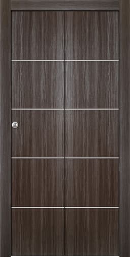 PALLADIO 4H GRAY OAK BI-FOLD BELLDINNI MODERN INTERIOR DOOR - 1