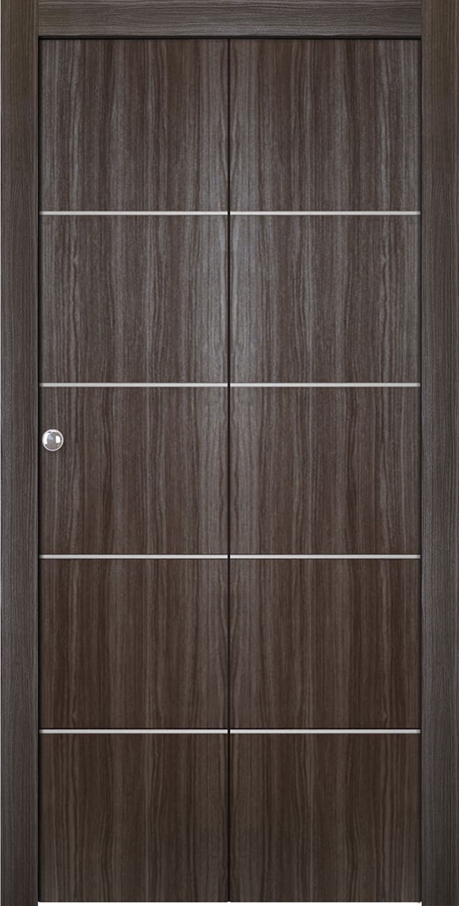 PALLADIO 4H GRAY OAK BI-FOLD BELLDINNI MODERN INTERIOR DOOR - 1