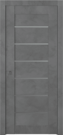 AVON 07-02 VETRO DARK URBAN POCKET BELLDINNI MODERN INTERIOR DOOR - 1