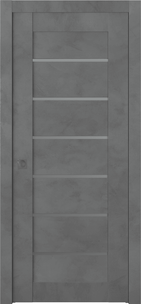 AVON 07-02 VETRO DARK URBAN POCKET BELLDINNI MODERN INTERIOR DOOR - 1