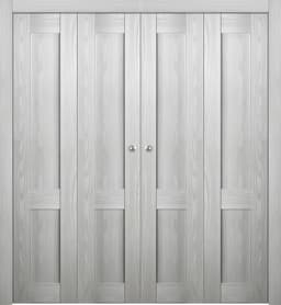 AVON 07 R RIBEIRA ASH DOUBLE BI-FOLD BELLDINNI MODERN INTERIOR DOOR - 1