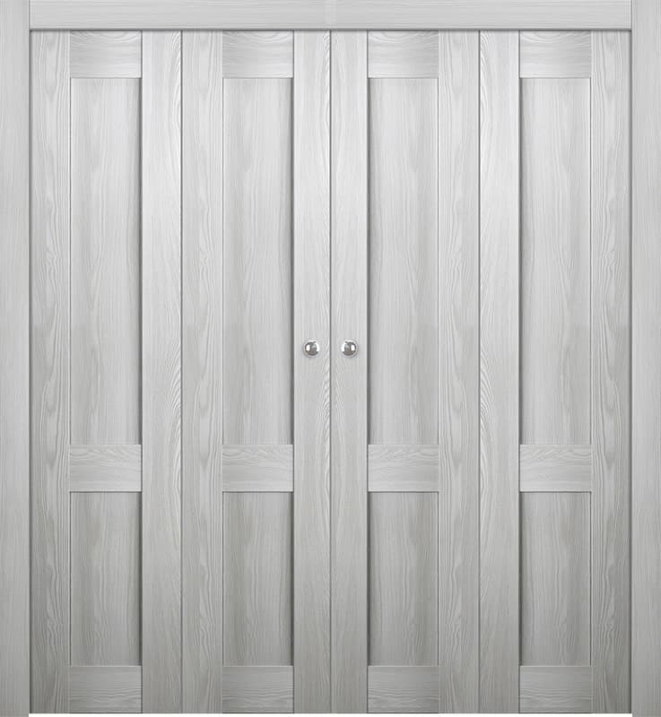 AVON 07 R RIBEIRA ASH DOUBLE BI-FOLD BELLDINNI MODERN INTERIOR DOOR - 1