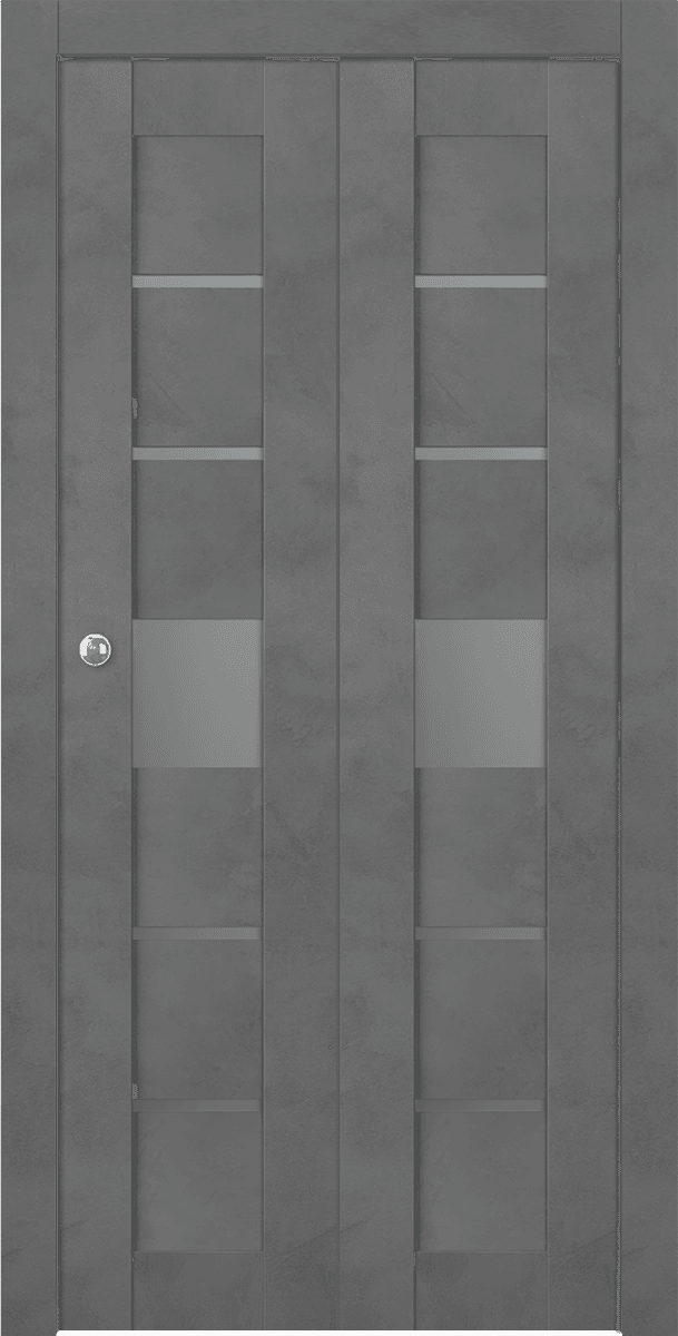 AVON 07-06 VETRO DARK URBAN BI-FOLD BELLDINNI MODERN INTERIOR DOOR - 1