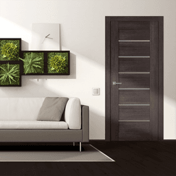 AVON 07-02 VETRO VERALINGA OAK BYPASS BELLDINNI MODERN INTERIOR DOOR - 3