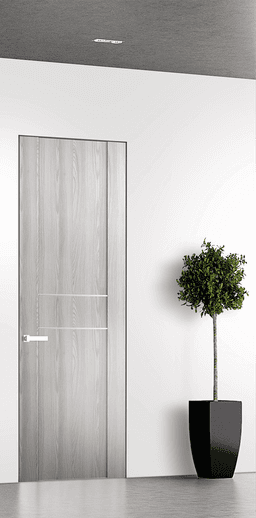 AVON 01 2HN RIBEIRA ASH INVISIBLE METAL FRAME BELLDINNI MODERN INTERIOR DOOR - 1