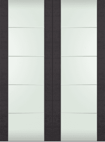 AVANTI 202 4H VETRO BLACK APRICOT DOUBLE BARN BELLDINNI MODERN INTERIOR DOOR - 2