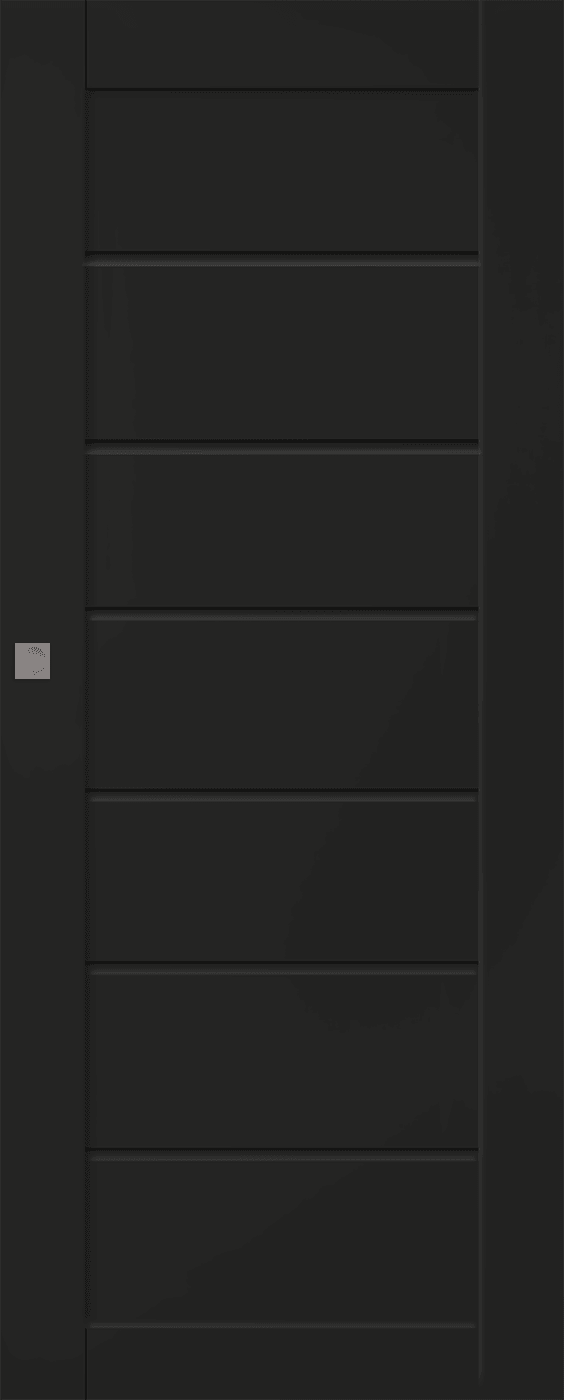 ALDA BLACK MATTE MAGIC BELLDINNI MODERN INTERIOR DOOR - 1
