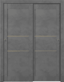 AVON 07 2H GOLD DARK URBAN BYPASS BELLDINNI MODERN INTERIOR DOOR - 1