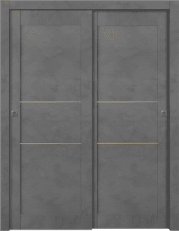 AVON 07 2H GOLD DARK URBAN BYPASS BELLDINNI MODERN INTERIOR DOOR - 1