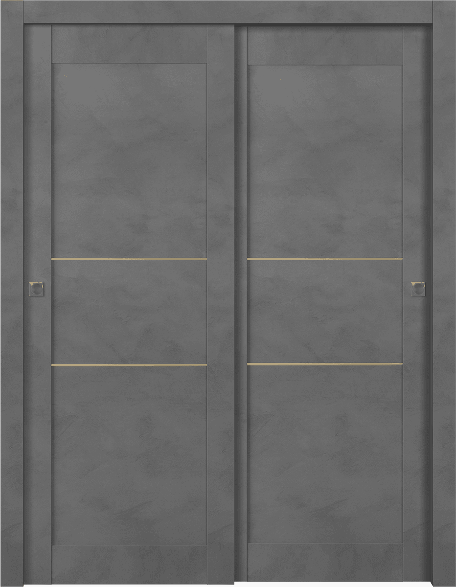 AVON 07 2H GOLD DARK URBAN BYPASS BELLDINNI MODERN INTERIOR DOOR - 1