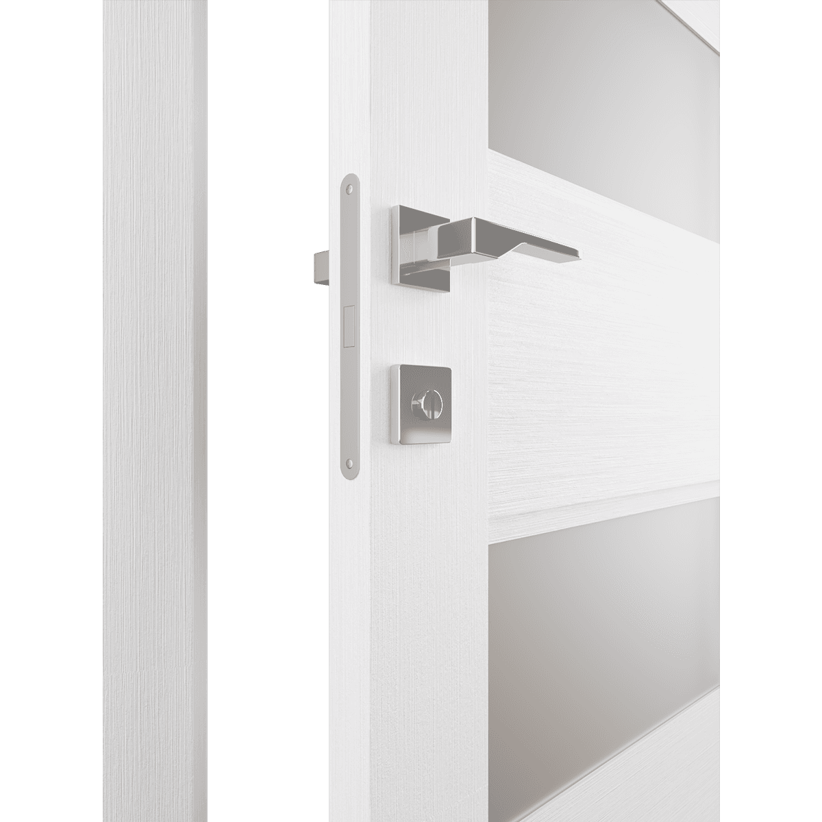 DELLA VETRO BIANCO NOBLE SWING BELLDINNI MODERN INTERIOR DOOR - 4