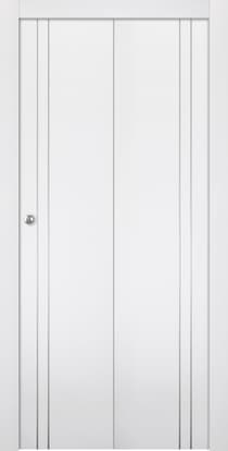 OPTIMA 2V SNOW WHITE BI-FOLD BELLDINNI MODERN INTERIOR DOOR - 1