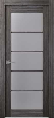 PALLADIO 5 LITE VETRO GRAY OAK SWING BELLDINNI MODERN INTERIOR DOOR - 1