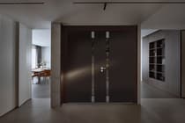 Double metal-aluminum modern exterior door Cynex 6777 B - 3