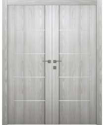 AVON 01 4H RIBEIRA ASH DOUBLE BELLDINNI MODERN INTERIOR DOOR - 1