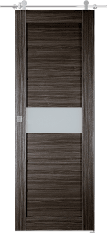EDNA VETRO GRAY OAK BARN BELLDINNI MODERN INTERIOR DOOR - 1