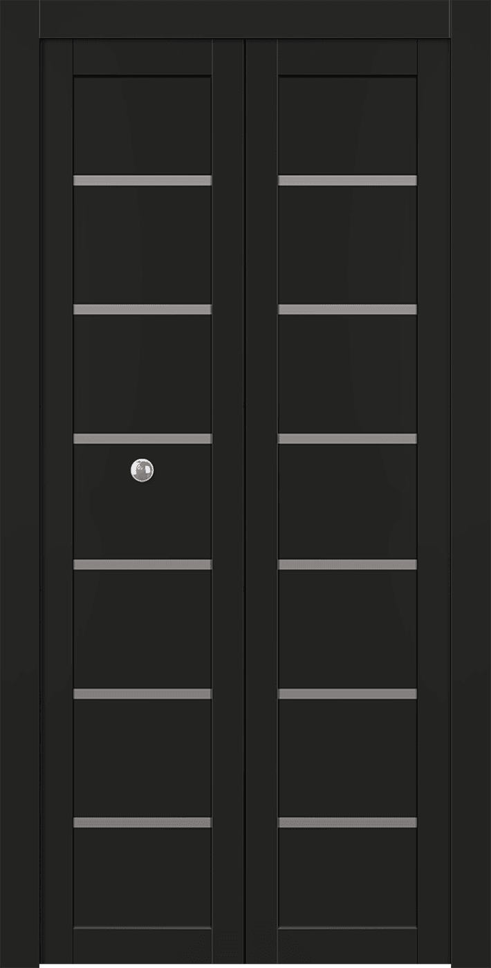 ALBA BLACK MATTE DOUBLE BI-FOLD BELLDINNI MODERN INTERIOR DOOR - 1