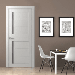 ESTA VETRO BIANCO NOBLE BARN BELLDINNI MODERN INTERIOR DOOR - 2