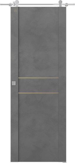 AVON 01 2HN GOLD DARK URBAN BARN BELLDINNI MODERN INTERIOR DOOR - 1