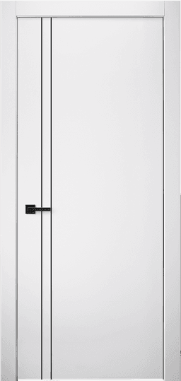 OPTIMA 2V BLACK SNOW WHITE SWING DOORS BELLDINNI MODERN INTERIOR DOOR - 1