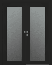 AVON 207 VETRO BLACK MATTE CLOSET BELLDINNI MODERN INTERIOR DOOR - 1