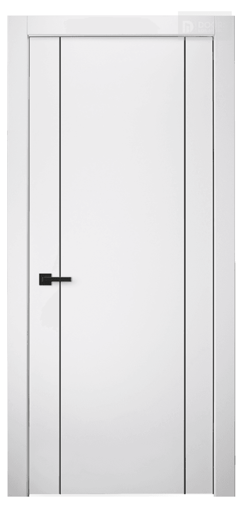 OPTIMA 2U BLACK SNOW WHITE SWING DOORS BELLDINNI MODERN INTERIOR DOOR - 1