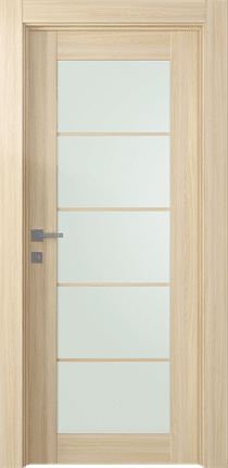 AVON 5 LITE VETRO LOIRE ASH SWING DOORS BELLDINNI MODERN INTERIOR DOOR - 1