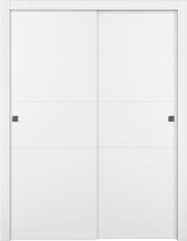 PALLADIO 2H BIANCO NOBLE BYPASS BELLDINNI MODERN INTERIOR DOOR - 1
