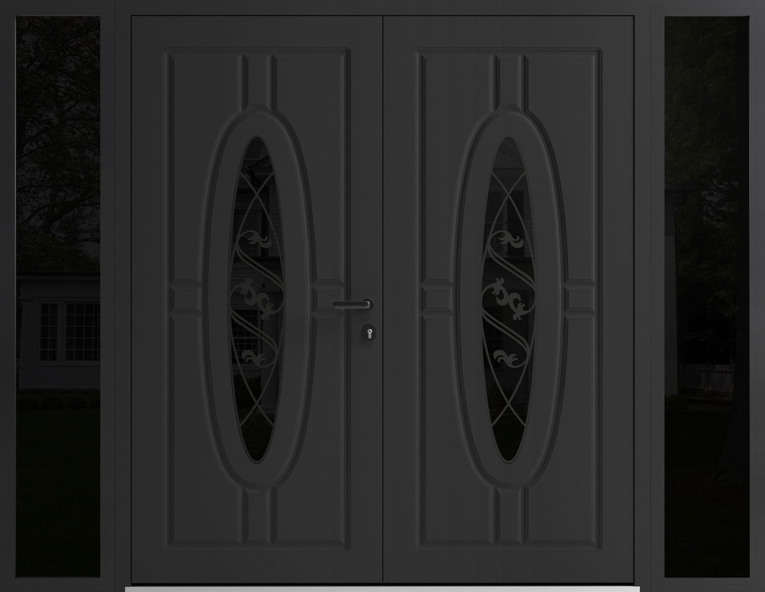 Double metal-aluminum modern exterior door Ronex 1277 - 3