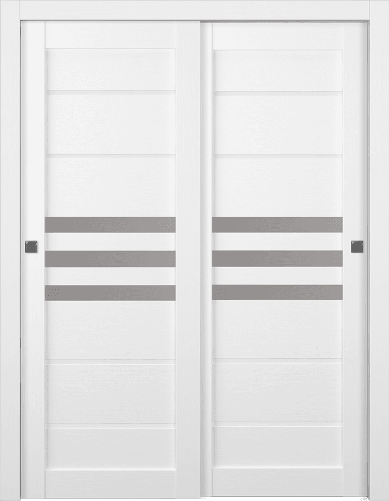 DOME VETRO BIANCO NOBLE BYPASS BELLDINNI MODERN INTERIOR DOOR - 1