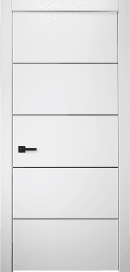 SMART PRO 4H BLACK POLAR WHITE SWING DOORS BELLDINNI MODERN INTERIOR DOOR - 1