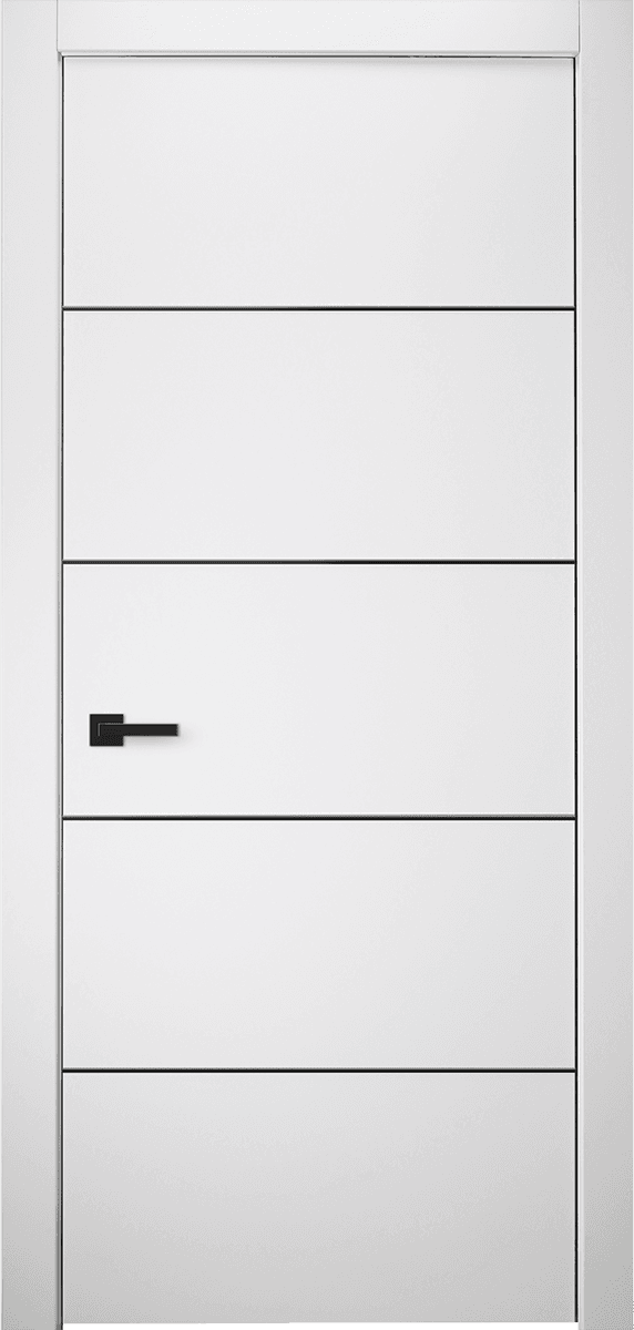SMART PRO 4H BLACK POLAR WHITE SWING DOORS BELLDINNI MODERN INTERIOR DOOR