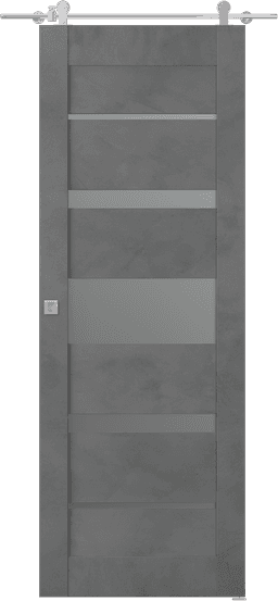 AVON 07-03 VETRO DARK URBAN DOUBLE BARN BELLDINNI MODERN INTERIOR DOOR - 1