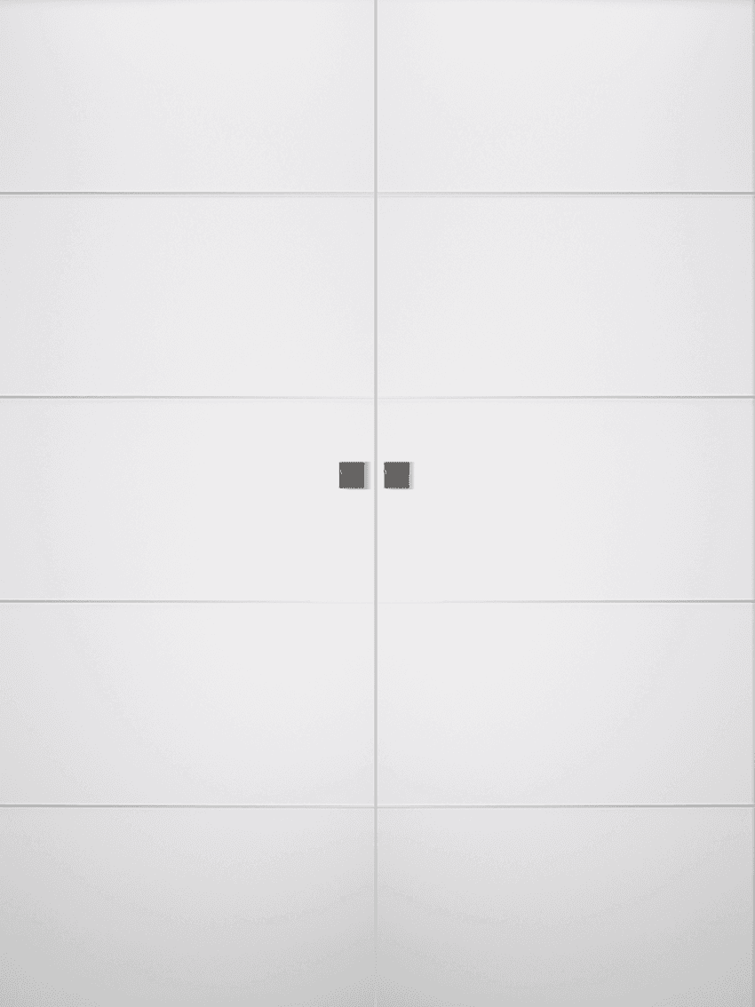 ARVIKA POLAR WHITE DOUBLE MAGIC BELLDINNI MODERN INTERIOR DOOR - 1