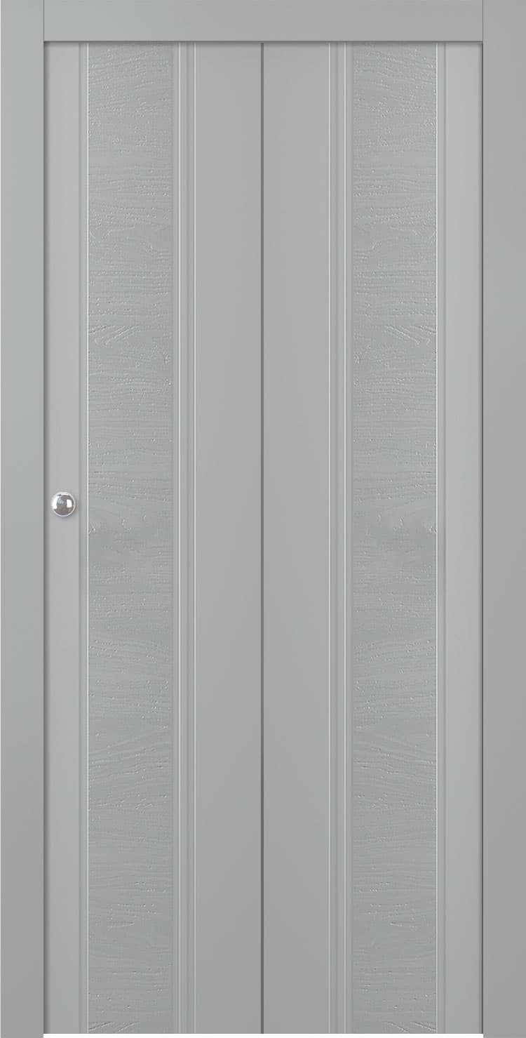 TWINWOOD 1 LIGHT GREY BI-FOLD BELLDINNI MODERN INTERIOR DOOR - 1
