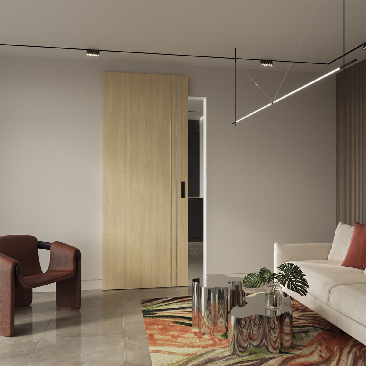 OPTIMA 2V LOIRE ASH MAGIC DOORS BELLDINNI MODERN INTERIOR DOOR - 2