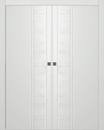 TWINWOOD 1 POLAR WHITE DOUBLE POCKET BELLDINNI MODERN INTERIOR DOOR - 1