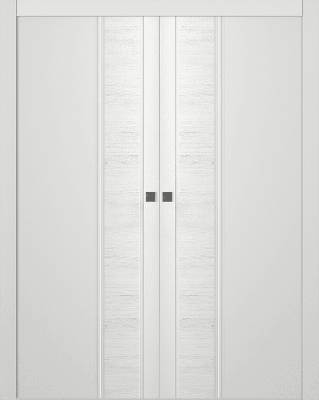 TWINWOOD 1 POLAR WHITE DOUBLE POCKET BELLDINNI MODERN INTERIOR DOOR - 1