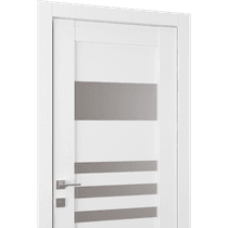 LETI VETRO BIANCO NOBLE POCKET BELLDINNI MODERN INTERIOR DOOR - 3
