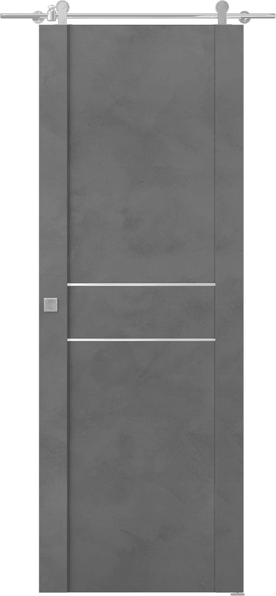 AVON 01 2HN DARK URBAN DOUBLE BARN BELLDINNI MODERN INTERIOR DOOR - 1