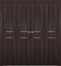 AVON 01 2HN VERALINGA OAK DOUBLE BI-FOLD BELLDINNI MODERN INTERIOR DOOR - 1