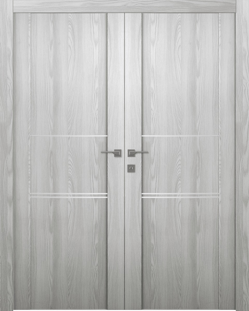 AVON 01 3H RIBEIRA ASH DOUBLE BELLDINNI MODERN INTERIOR DOOR - 1