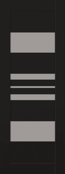 ROMI VETRO BLACK MATTE SLAB BELLDINNI MODERN INTERIOR DOOR - 1