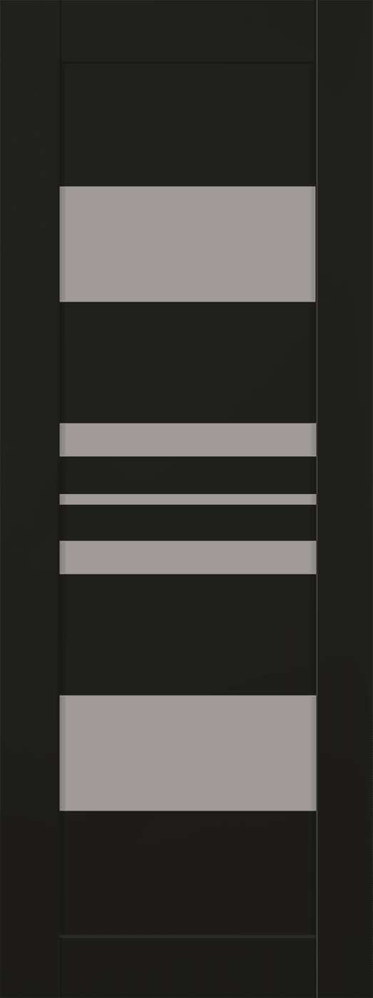 ROMI VETRO BLACK MATTE SLAB BELLDINNI MODERN INTERIOR DOOR - 1