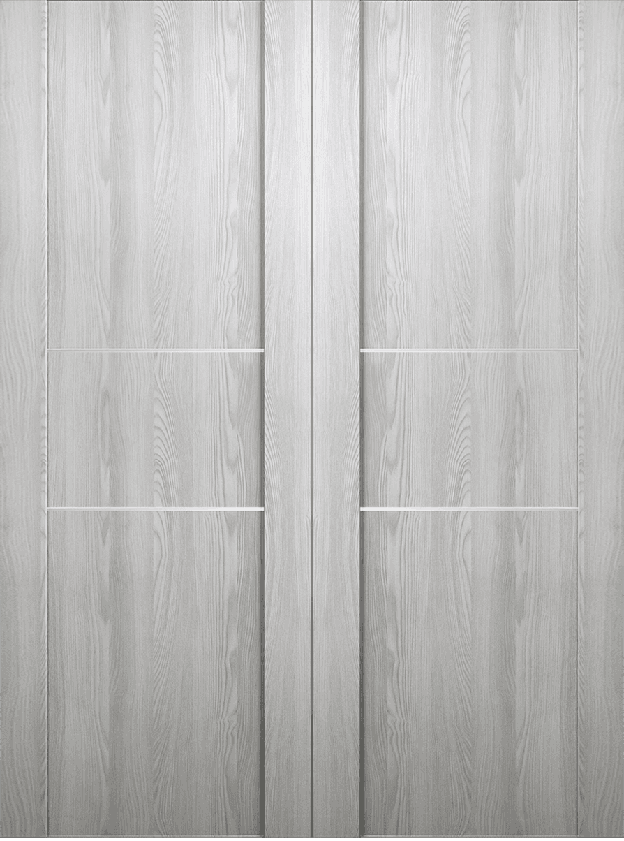 AVON 01 2H RIBEIRA ASH DOUBLE BARN BELLDINNI MODERN INTERIOR DOOR - 2