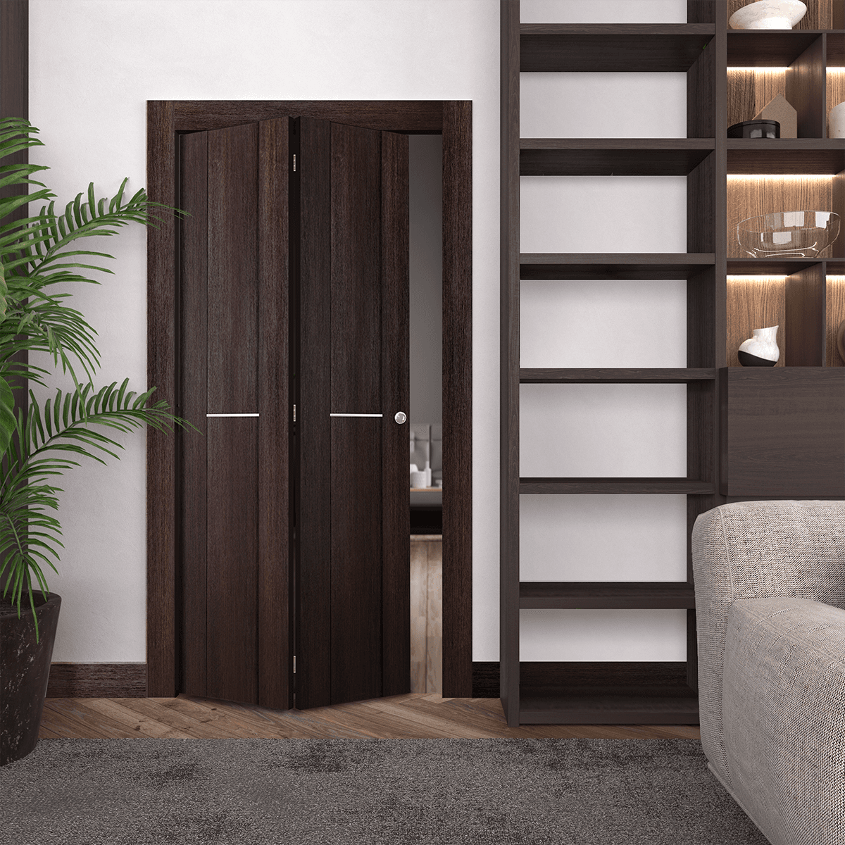 AVON 01 1H VERALINGA OAK BI-FOLD BELLDINNI MODERN INTERIOR DOOR - 2