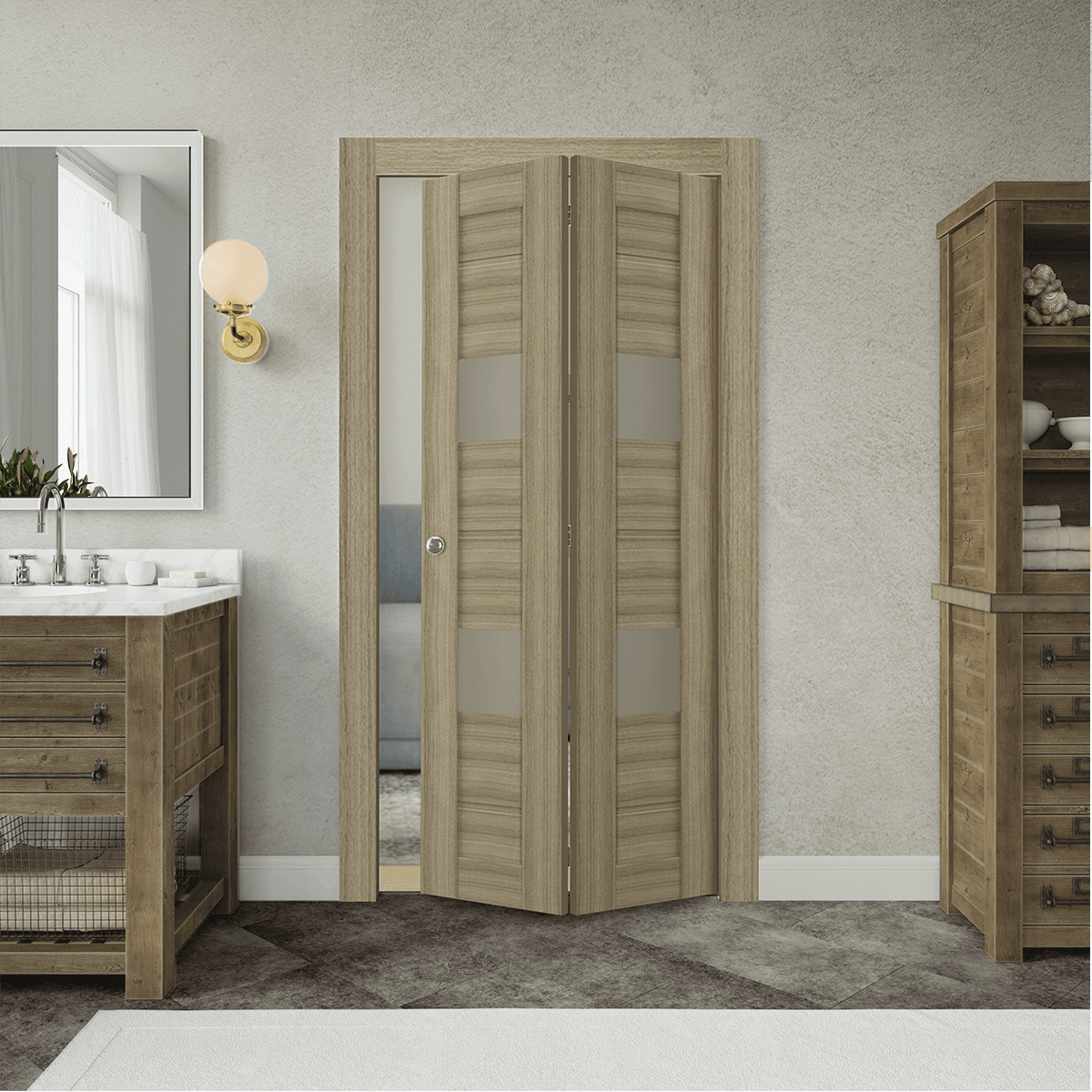 VITA VETRO SHAMBOR BI-FOLD BELLDINNI MODERN INTERIOR DOOR - 2